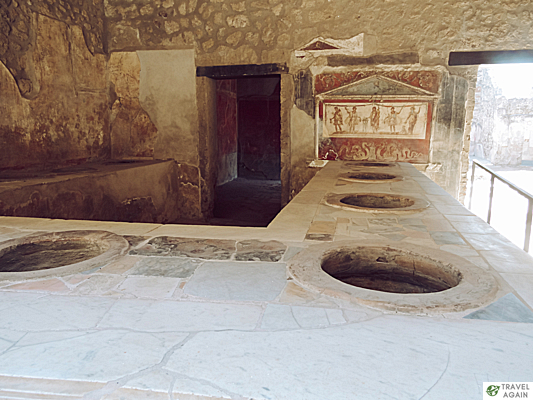 Piece w piekarni w Pompejach