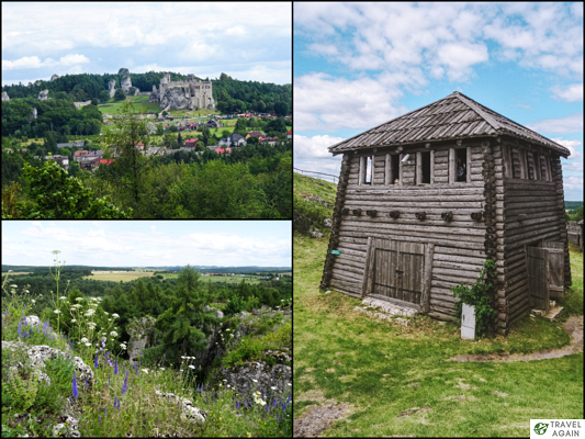 Gród na górze Birów. Stamtąd jest także piękny widok na Zamek Ogrodzieniec