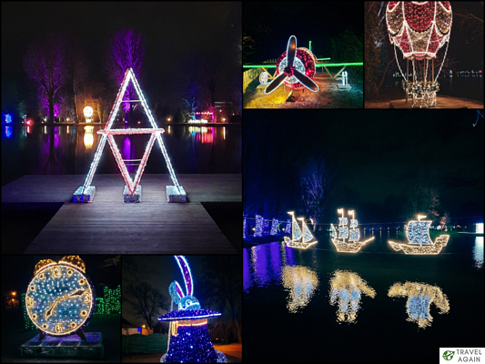 Park Iluminacji na terenie Zamku Topacz